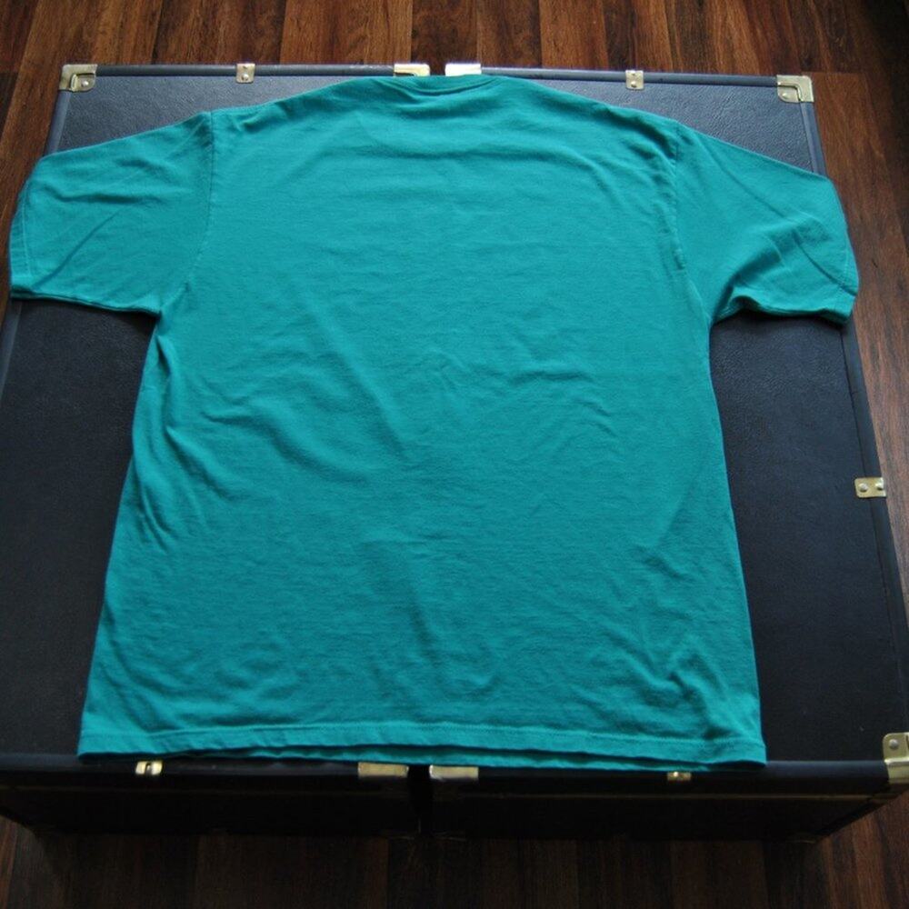 Wolf By Mike Patrick Teal Short Sleeve Shirt Large View 5
